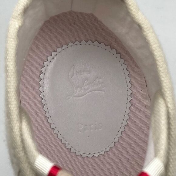 Christian Louboutin Pedro Cl Jacquard High-Top Sneakers size 42/us size 9 - Picture 15 of 15